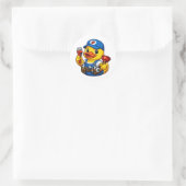 Gummiente Klempner Runder Aufkleber (Tasche)