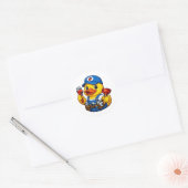 Gummiente Klempner Runder Aufkleber (Umschlag)