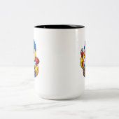 Gummiente Klempner Zweifarbige Tasse (Mittel)