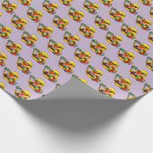 Gummiente Lehrerin Geschenkpapier (Ecke)