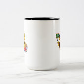 Gummiente Lehrerin Zweifarbige Tasse (Mittel)