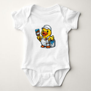 Gummiente Maler Baby Strampler