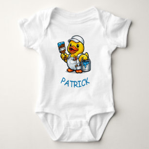 Gummiente Maler Baby Strampler