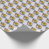 Gummiente Maler Geschenkpapier (Ecke)