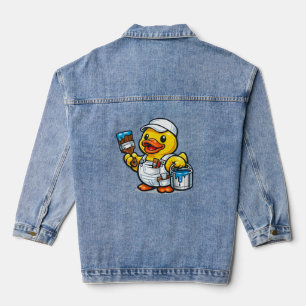 Gummiente Maler Jeansjacke