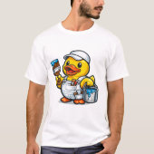 Gummiente Maler T-Shirt (Vorderseite)