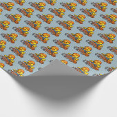 Gummiente Maurer Geschenkpapier (Ecke)