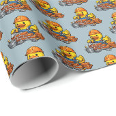 Gummiente Maurer Geschenkpapier (Rolleneckpunkt)