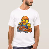 Gummiente Maurer T-Shirt (Vorderseite)