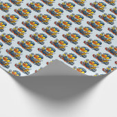 Gummiente Mechaniker Geschenkpapier (Ecke)