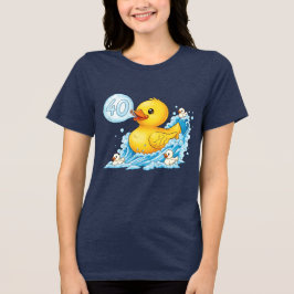 Gummiente mit Sprechblase 40 Bingo-Shirt Tri-Blend Shirt