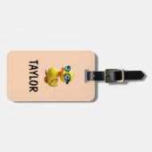Gummiente Persönlicher Bunter Beutel Rucksack Gepäckanhänger (Vorderseite horizontal)