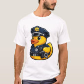 Gummiente Polizeibeamter T-Shirt (Vorderseite)