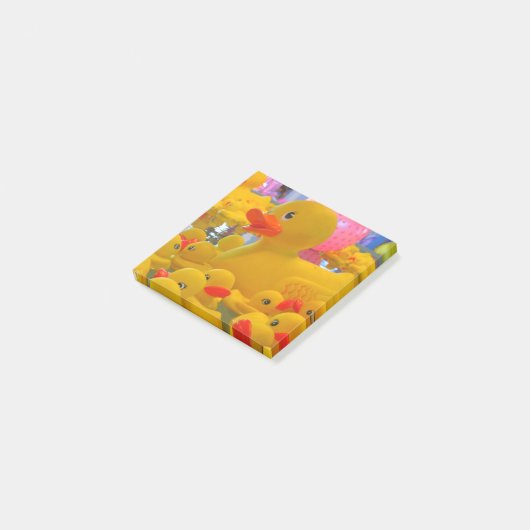 Gummiente Post-it Klebezettel (angewinkelt)