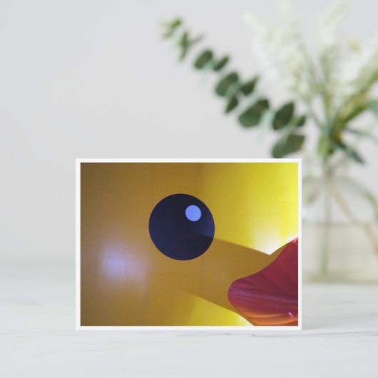 Gummiente Postkarte (Stehend Vorderseite)