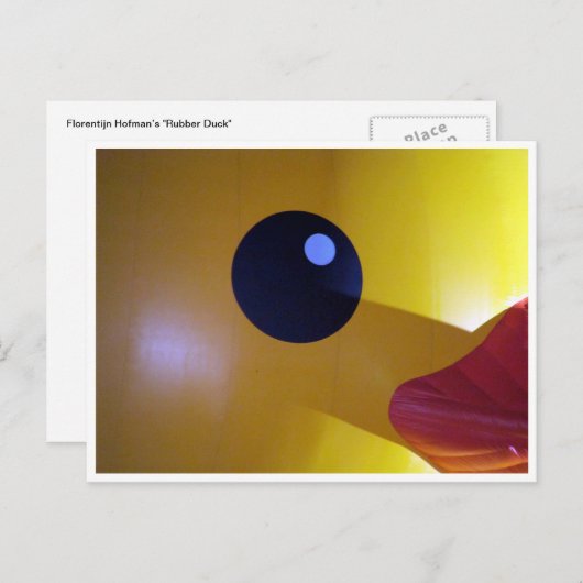 Gummiente Postkarte (Vorne/Hinten)