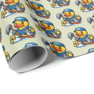 Gummiente Reinigungskraft Geschenkpapier
