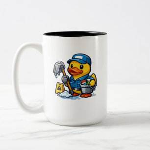 Gummiente Reinigungskraft Zweifarbige Tasse