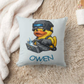 Gummiente Schweißer Kissen (Decke)