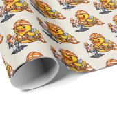 Gummiente Straßenarbeiter Geschenkpapier (Rolleneckpunkt)