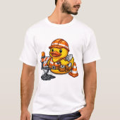 Gummiente Straßenarbeiter T-Shirt (Vorderseite)