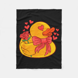 Gummiente Valentinstag Gummiente T-Shirt Fleecedecke