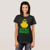 Gummiente Vierblatt-C-Sonnenbrille St. Patrick's D T-Shirt (Vorne ganz)