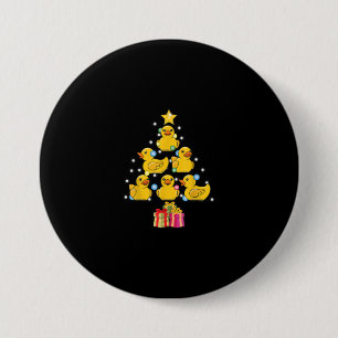 Gummiente Weihnachtsbaum Duckie Quack Weihnachten Button
