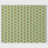 Gummiente Wissenschaftler Geschenkpapier (Flach)