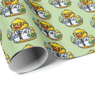 Gummiente Wissenschaftler Geschenkpapier