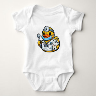 Gummiente Zahnarzt Baby Strampler