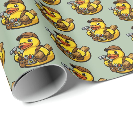 Gummiente Zimmermann Geschenkpapier (Rolleneckpunkt)