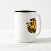 Gummiente Zimmermann Zweifarbige Tasse (VorderseiteRechts)