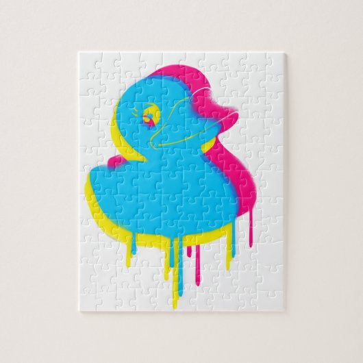 Gummientegraffiti-Pop-Kunst-Gummi Ducky Puzzle (Vertikal)