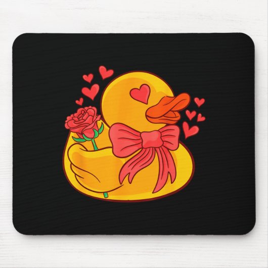Gummienteilchen Valentinstag Gummienteilchen T-Shi Mousepad (Vorne)