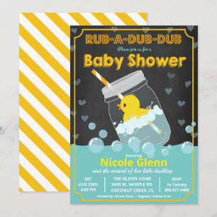 Gummienten Baby Shower Einladung
