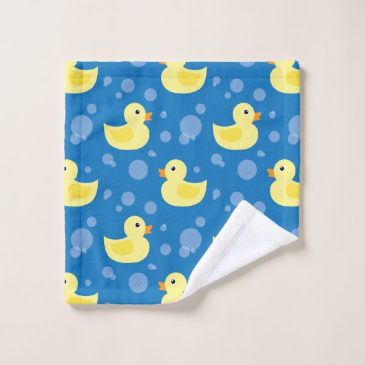 Gummienten Badhandtuch Set (Waschlappen)