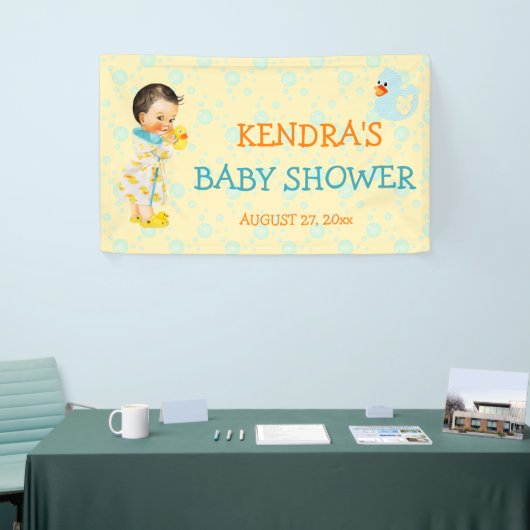 Gummienten-Ducky Blasen-Geschlechts-neutrales Gelb Banner (Messeveranstaltung)