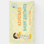 Gummienten-Ducky Blasen-Geschlechts-neutrales Gelb Banner (Vertikal)