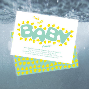 Gummienten Enten Enten Baby Shower Einladung