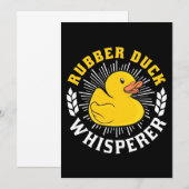 Gummienten Flüsterer Einladung (Vorne/Hinten)