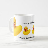 Gummienten-Geschenk-Tasse Kaffeetasse (Vorderseite Links)
