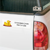 Gummienten-Hals geschossen - Bluten-Gummi Ducky Autoaufkleber (Auf Lkw)