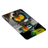 Gummienten in traditionellen Kostümen Magnet (Rechte Seite)