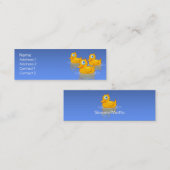 Gummienten Mini Visitenkarte (Vorne/Hinten)