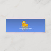 Gummienten Mini Visitenkarte (Rückseite)