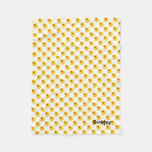 Gummienten-multi Ente mit Namen Fleecedecke (Vorderseite)