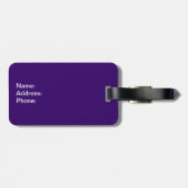 Gummienten-Muster Gepäckanhänger (Rückseite horizontal)