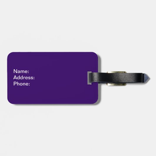 Gummienten-Muster Gepäckanhänger (Rückseite horizontal)