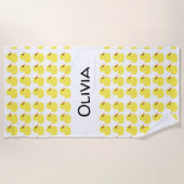 "Gummienten-" personalisiertes Badetuch (Vorderseite)